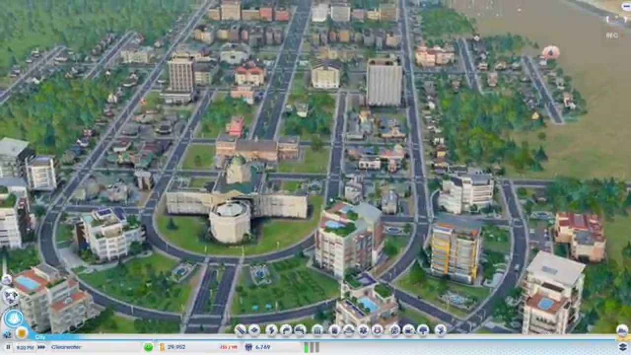 SIMCITY City Layout ClearWater Part 3 Population and 