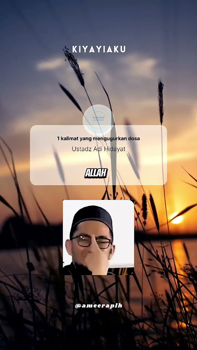 Ampuni dosa-dosaku Ya Allah #dakwahpendek #ustadzadihidayat #motivasidiri #ceramah1menit