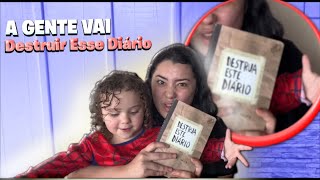 DESTRUINDO UM LIVRO com A DIVA | Destrua esse diário