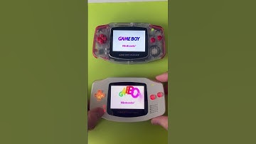 GBA IPS ITA Screen Mod Battery Test LADDA Rechargable Battle! #shorts