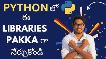 Top 10 Python Libraries in Telugu | Python Libraries in Telugu | Python in Telugu