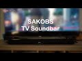 Sakobs bluetooth sans fil et barre de son tv filaire 80 w dballage et test sonore
