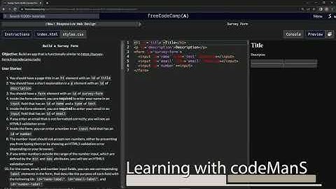 (Scrapped)| freeCodeCamp (New) Responsive Web Design - Certification Project - Survey Form: Step 8
