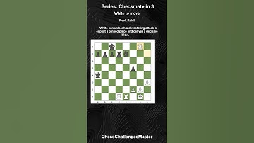 Chess puzzle - Checkmate in 3 - Rook Raid!
