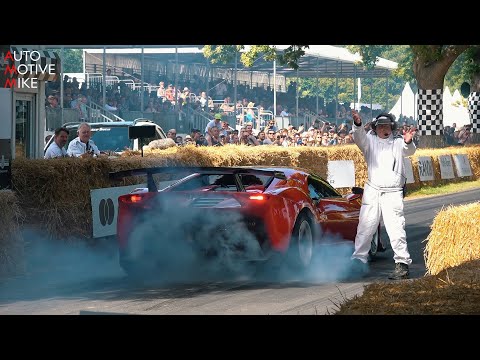 ferrari-p80/c-goes-flatout-at-goodwood-2019---startup,-revs-&-burnout