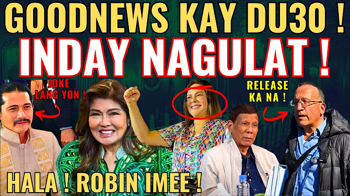 VP SARA NAGULAT SA ANUNSYO NI ROBIN PADILLA TUNGKOL KAY IMEE! HALA! DUTERTE MAKALABAS NA! KAUFMAN!