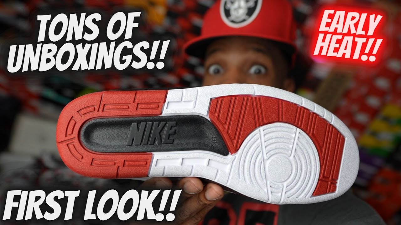 FIRST LOOK AT JORDAN 2 CHICAGO WITH TONS OF UNBOXINGS!!