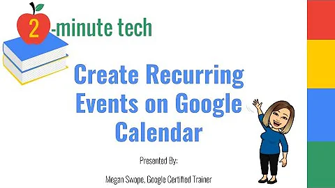 Create Recurring Events on Google Calendar