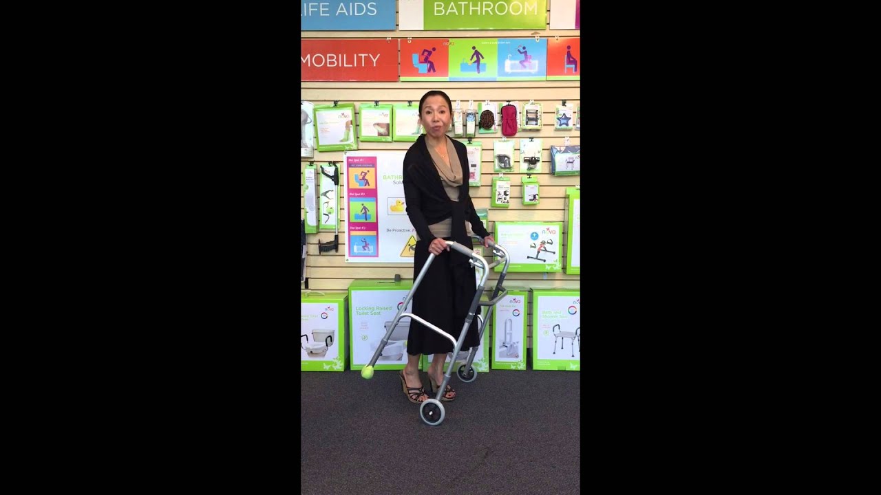 nova walker skis for folding walker youtube