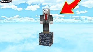 THỬ THÁCH SINH TỒN CHỈ VỚI 1 BLOCK BEDROCK TRONG MCPE | Thử Thách SlenderMan