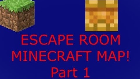Minecraft Escape Room Puzzle Map Part 1