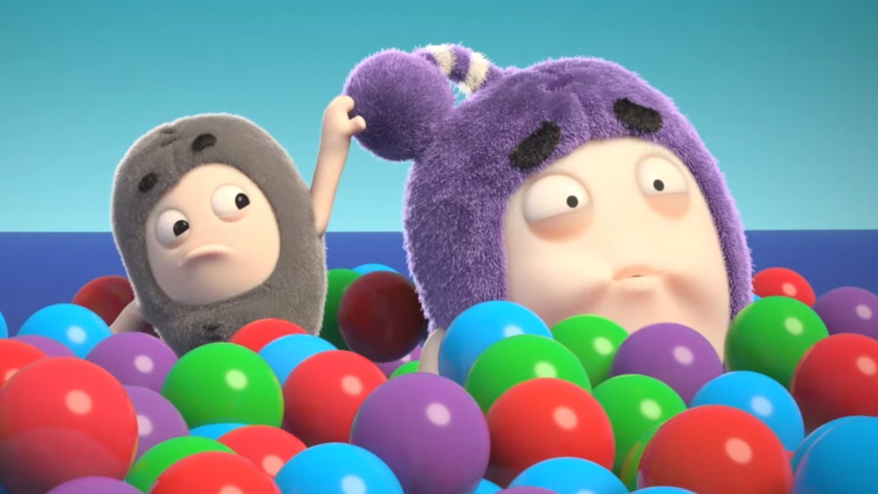 ⁣NEW! Ballpit Babysitting 🧡💜  Oddbods Full Episode | Funny Cartoons for Kids