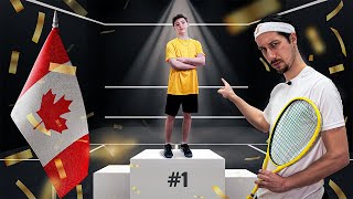 I challenged the best 14 year old squash player in Canada