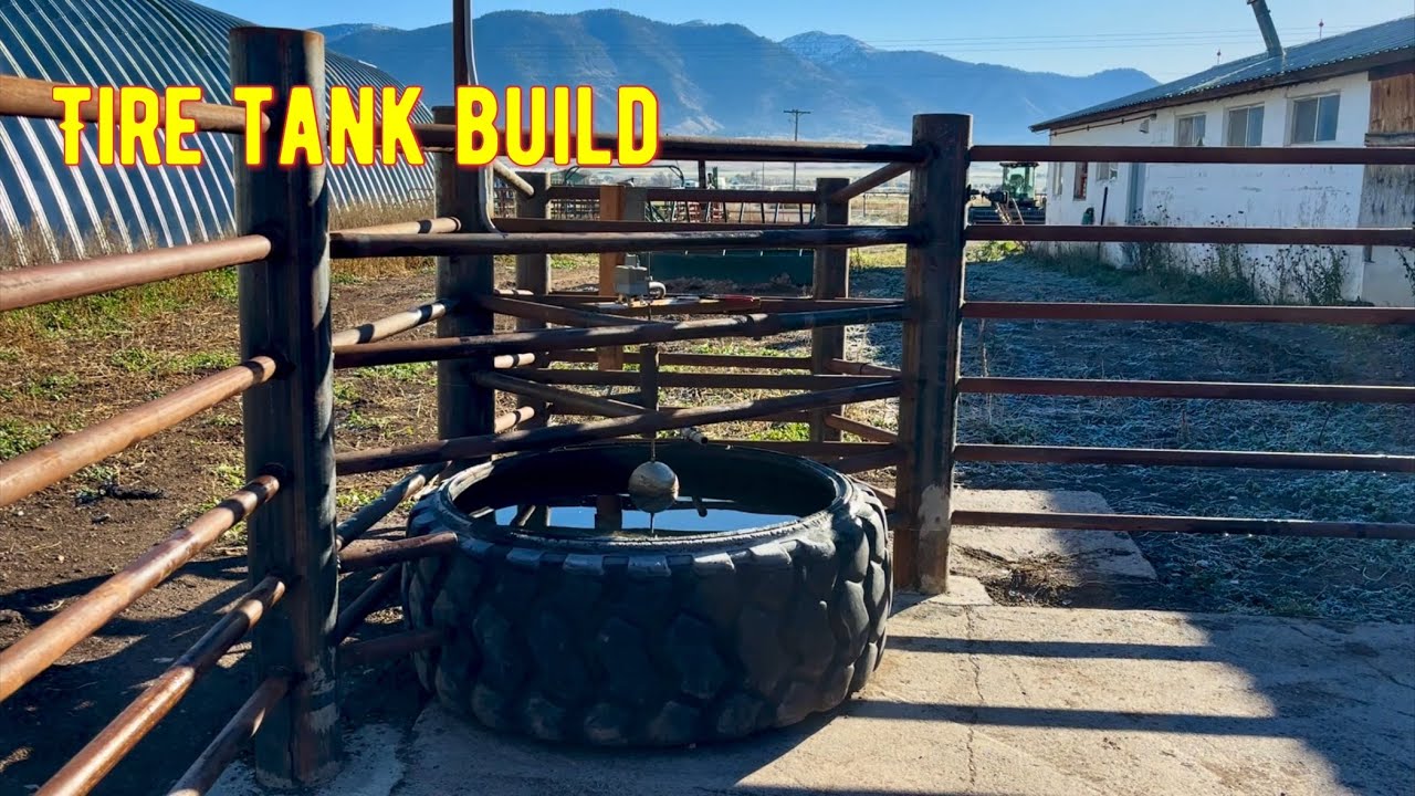 Как я построил свой первый резервуар для воды из автомобильной шины