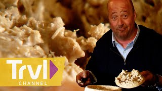 Balloon Bread & Maggot Cheese | Bizarre Foods With Andrew Zimmern | Travel Channel