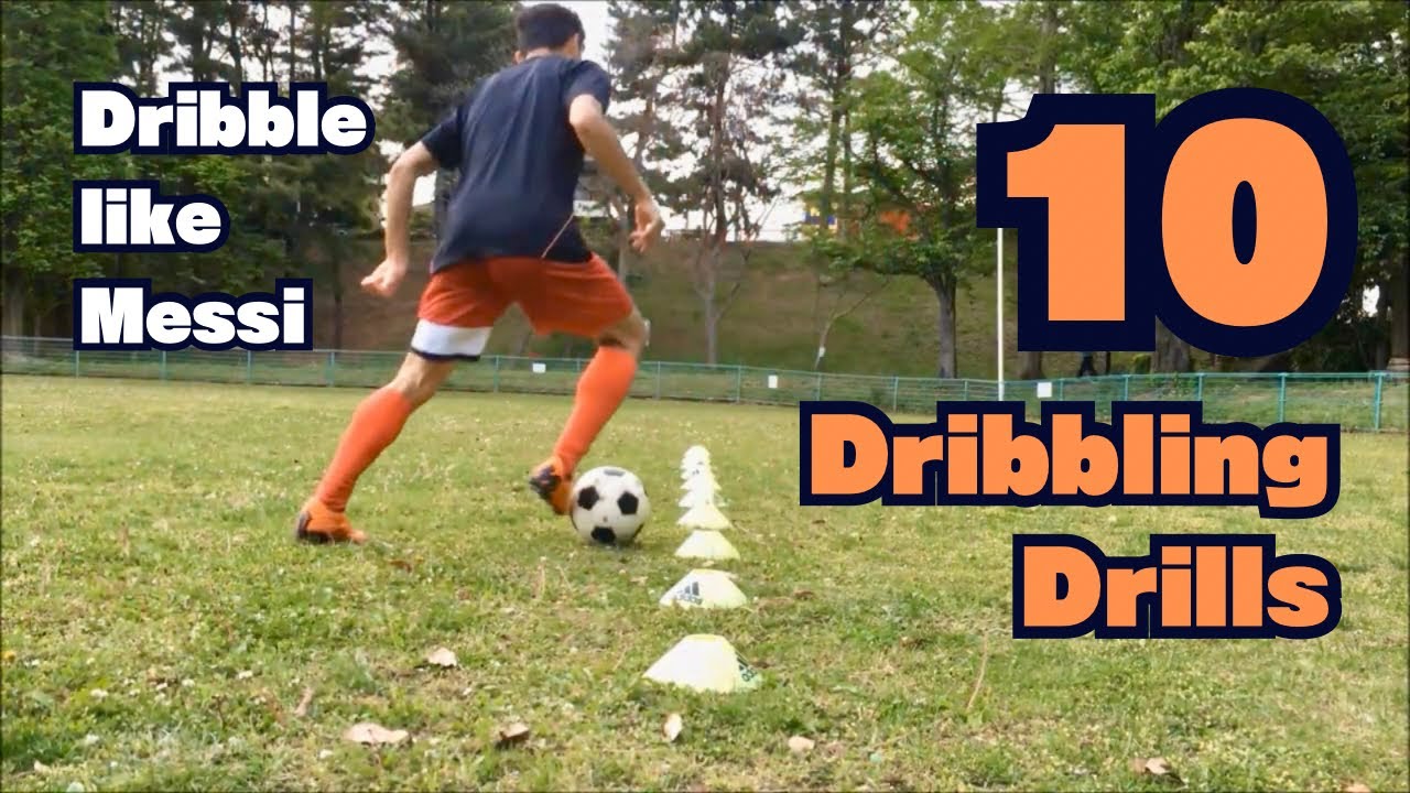 "10 Dribbling Drills" | Improve your Close Control Dribbling Skills ...