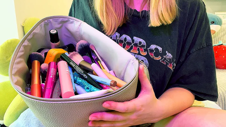 ASMR Makeup Bag Organising (Lo-Fi, Whispered Rummaging)