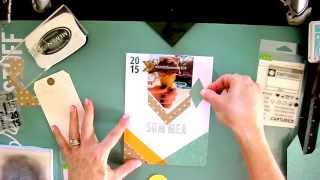 Project Life 6x8 Album for the #LittleSummerJOY class- title page process video