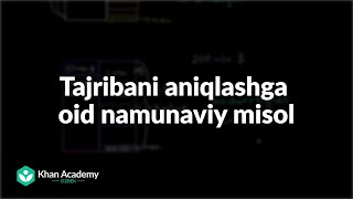 Tajribani aniqlashga oid namunaviy misol | Statistika va ehtimollar nazariyasi