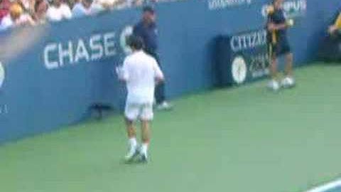 Tim Henman closing it out - US Open