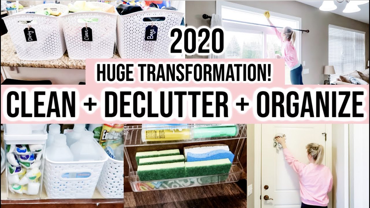 NEW! CLEAN + DECLUTTER + ORGANIZE WITH ME 2020 | KONMARI | HUGE DECLUTTER + CLOSET TRANSFORMATION
