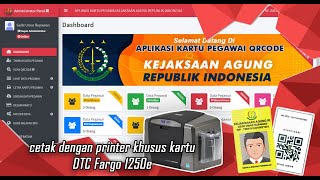 APLIKASI KARTU PEGAWAI + CETAK KARTU DI MESIN KHUSUS PRINTER DTC FARGO 1250E screenshot 4