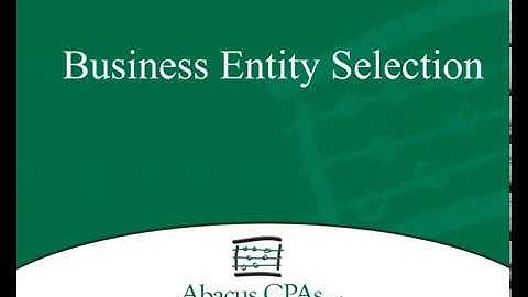 Business Entity Selection