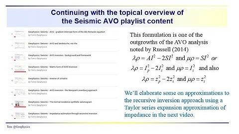 Geophysics: Seismic - AVO playlist review part 2