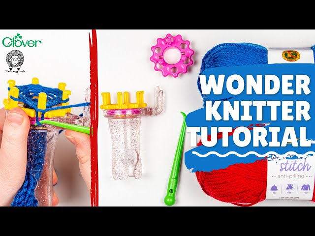 How to Knit a Cord with the Clover Wonder Knitter - Stitches n Scraps