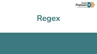 W3D2: Regex