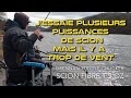 Pche au feeder en barrage dans la loire plusieurs puissances de scions mais il y a trop de vent