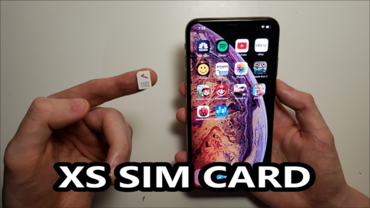 iPhone XS / XS Max SIM Card How to Insert or Remove! - YouTube