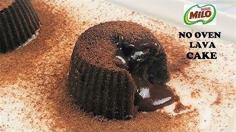 Milo Lava Cake | No Oven Lava Cake