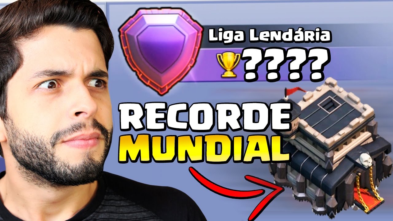 O JOGADOR CV9 MAIS INSANO DO CLASH OF CLANS! RECORDE MUNDIAL!