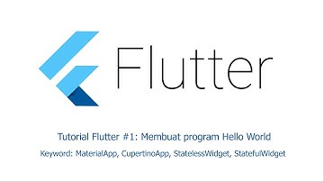 Tutorial Flutter #1: Membuat Program Hello World dengan MaterialApp dan CupertinoApp