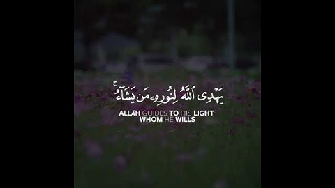 القارئ عبدالله الموسى ( الله نور السماوات والأرض ) سورة النور آية 35