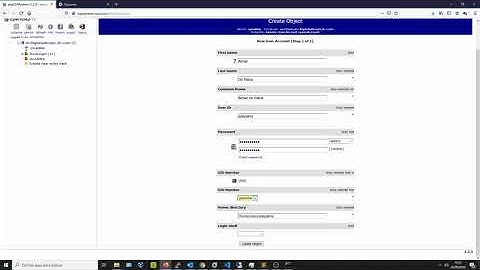 Create users and groups in phpldapamin