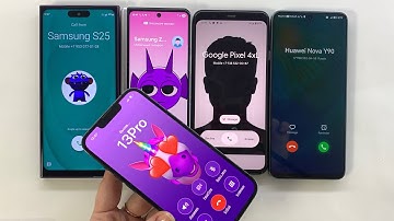 iPhone 13 Pro Outgoing Call | Incoming Call Z Fold 3, S25 Ultra, Huawei Y90, Google Pixel 4XL 
