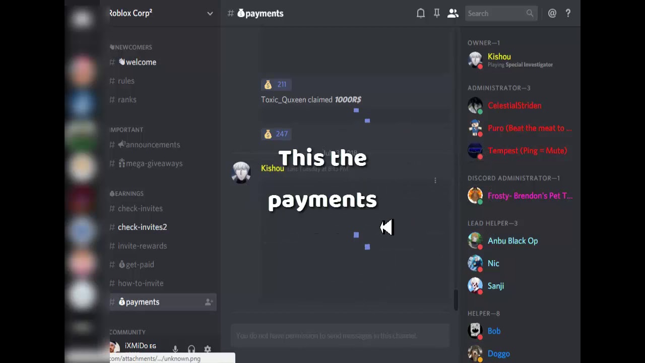 discord que vende robux