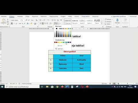 Video: Kako Umetnuti Tekst U Tablicu