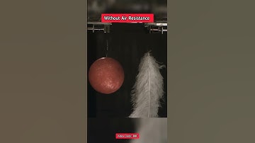 Objects with different masses fall at the same rate #physics