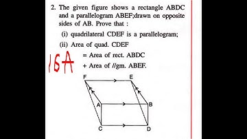 ex 16A q2 Class 9 SELINA Solutions Maths Chapter 16 Area Theorems chapter 16 concise mathematics