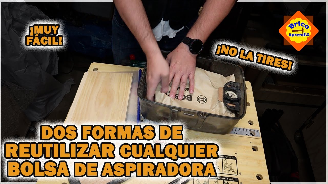 CÓMO REUTILIZAR CUALQUIER BOLSA DE ASPIRADOR MUY FÁCIL 