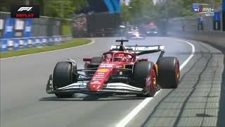 Leclerc crash 2025 Canadian GP FP1