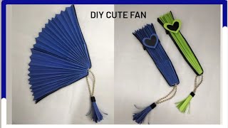 DIY Cute Fan from craft paper ✨#art #craft #diy #fanart