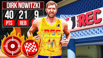 PRIME DIRK NOWITZKI BUILD is UNGUARDABLE in the RANDOM REC on NBA 2K24