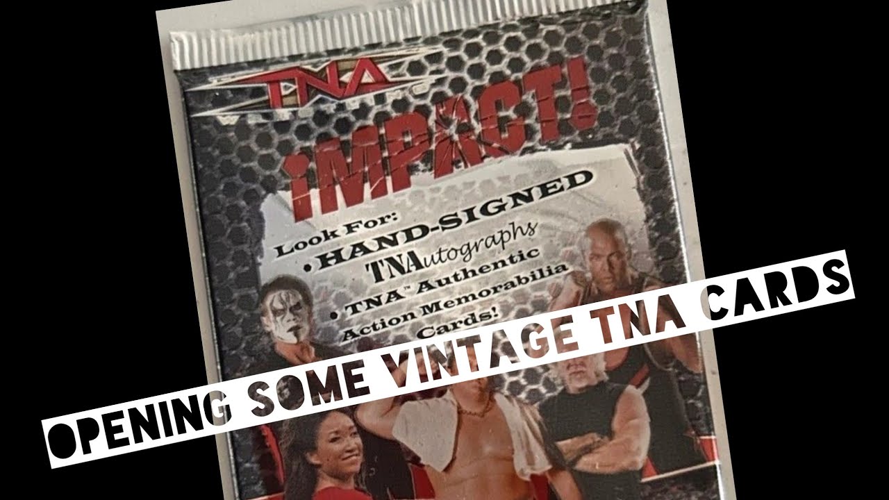 Opening a Pack of Vintage TNA Wrestling Trading Cards