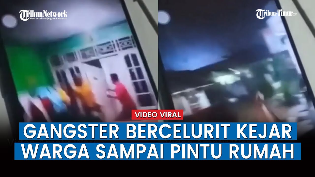 Gangster Bercelurit Membabi Buta Serang Permukiman Warga Cikupa, Tangerang, Dikejar sampai ke Rumah