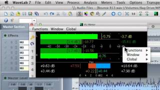 WaveLab Mastering 102: The Audio File Workspace: Editing and Metering - 26. VU Meter
