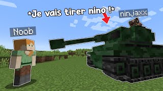 J'ai troll un Noob avec un Tank sur Minecraft.. (wtfff)